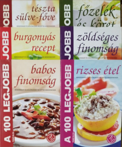 Toró Elza: "A 100 legjobb..." könyvcsomag (6 receptfüzet) antikvár