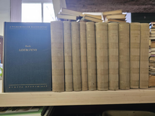 Firdauszí, George Sand, Prosper Mérimée, Wladislaw Reymont, Henrik Pontoppidan, Boleslav Prus, E. T. A. Hoffmann, Thomas Hardy: 9db a Világirodalom klasszikusai sorozatból 11 kötetben: Királyok könyve+ Mauprat+ Szent Bertalan éjszakája-Colomba+ Elbeszélések (Mérimée)+ Parasztok I-II+ Szerencsés Péter+ A bábu I-II+ Brambilla hercegnő+ Lidércfény antikvár