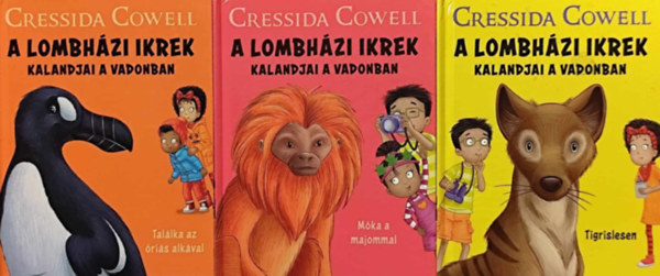 Cressida Cowell: 3 db A Lombházi ikrek kalandjai sorozatból antikvár