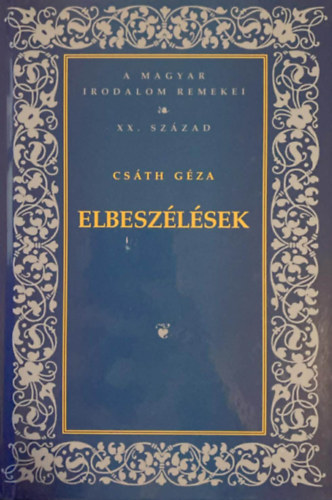 A Magyar Irodalom remekei XX. század Csáth Géza Elbeszélések antikvár