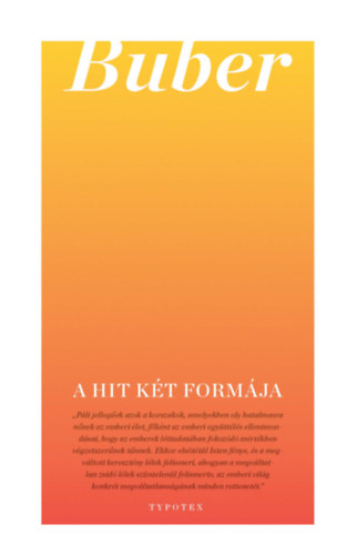Martin Buber: A hit két formája e-Könyv