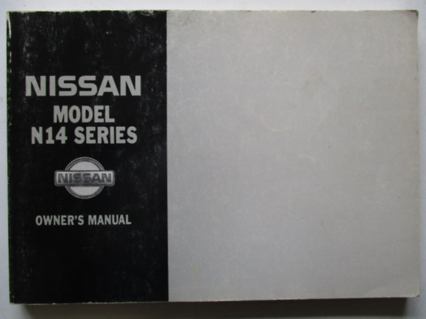 Nissan N14 series-owner's manual antikvár