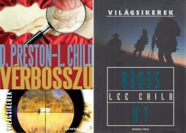 Lincoln Child Douglas Preston, Lee Child: 2 db kiváló krimi: Vérbosszú + Rögös út antikvár