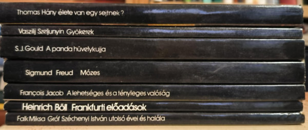 Falk Miksa, Heinrich Böll, Francois Jacob, Sigmund Freud, Stephen Jay Gould, Vaszilij Szeljunyin, Lewis Thomas: 7 kötet a Mérleg sorozatból antikvár