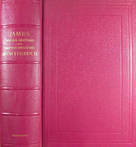 William James: Wörterbuch der englischen und deutschen Sprache könyv