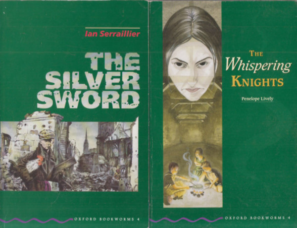 Ian Serraillier, Penelope Lively: 2 db. Oxford Bookworms Level 4. (The Silver Sword + The Whispering Knights) könyv