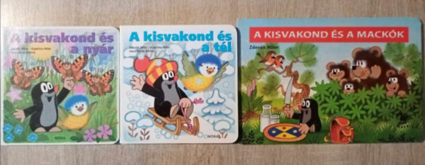 Zdenek Miler, Katerina Miler, Hana Doskocilová: A Kisvakond Leporelló / Lapozó könyvcsomag (3db) Kisvakond és a nyár / Kisvakond és a tél / Kisvakond és a mackók könyv
