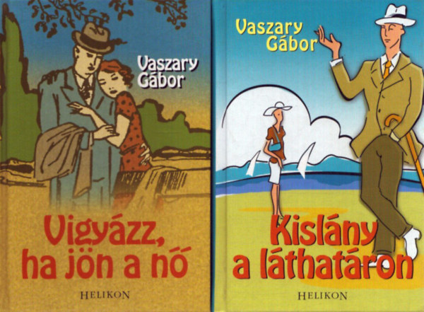 Vaszary Gábor: 2 db Vaszary Gábor kötet: Kislány a láthatáron - Vigyázz, ha jön a nő antikvár