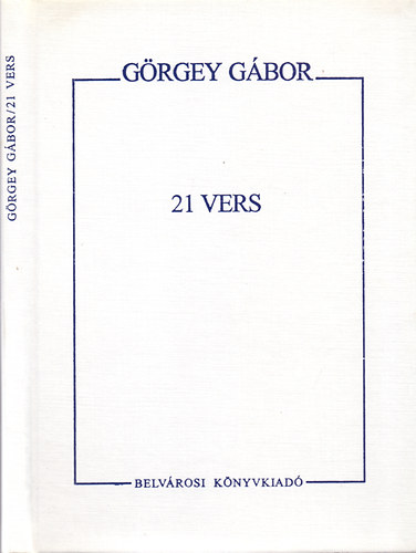 Görgey Gábor 21 vers antikvár bookline