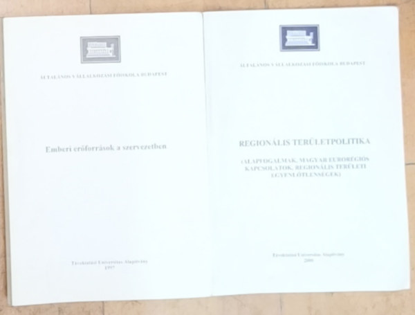 2db általános vállalkozási tankönyv - Regionális területpolitika, Emberi erőforrások a szervezetben antikvár