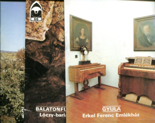 3 db Korok-Tájak-Múzeumok kiskönyvtár: Gyula (Erkel Ferenc emlékház) - Gyöngyöspata (Plébániatemplom) - Balatonfüred (Lóczy barlang) antikvár