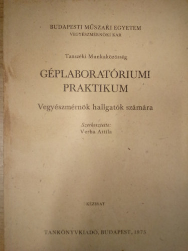 Géplaboratóriumi praktikum antikvár