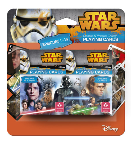Star Wars I-VI dupla bliszteres kártya játékkártya