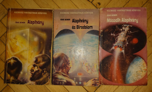 3 db Asimov regény: Az alapítvány, Alapítvány és birodalom, A második alapítvány antikvár