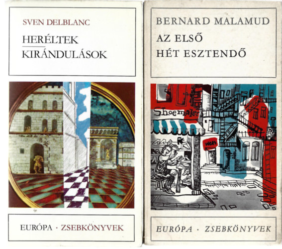 3 db Európa - Zsebkönyvek, Sven Delblanc: Heréltek - Kirándulások, Bernard Malamud: Az első hét esztendő, Solohov: Emberi sors antikvár