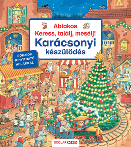Harvey, Franziska: Ablakos Keress, találj, mesélj! - Karácsonyi készülődés könyv