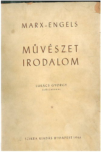 Marx-Engels: Művészet, irodalom antikvár