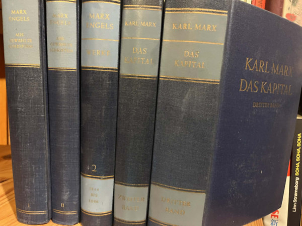 Karl Marx; Friedrich Engels: 5 db Karl Marx - Friedrich Engels könyv német nyelven antikvár
