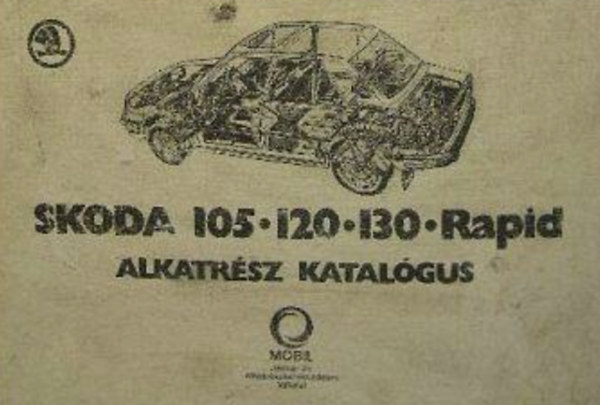 Skoda 105, 120, 130, Rapid Alkatrész Katalógus antikvár