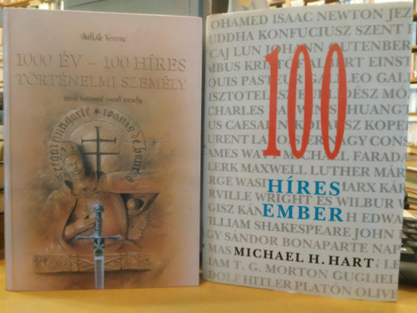 Mitták Ferenc, Michael H. Hart: 2 db 100 híres ember + 1000 év - 100 híres történelmi személy antikvár