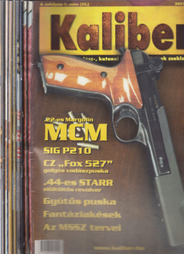 Kaliber 2001/1-5, 7-9, 11, 12. számok (10 db. lapszám) antikvár