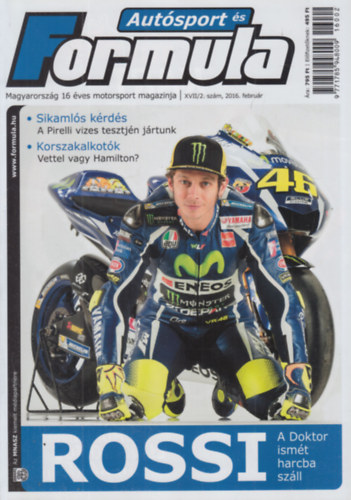 Bethlen Tamás (főszerk.): Autósport és Formula 2016. február - 2016. november számok (10 db. lapszám) antikvár