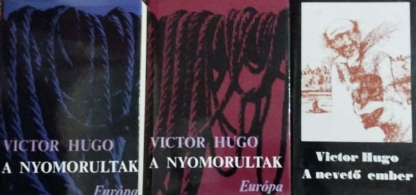 Victor Hugo: 2 db Victor Hugo mű együtt: A nyomorultak I-II. + A nevető ember antikvár