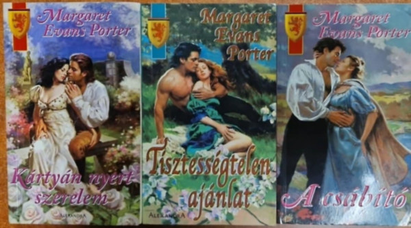 Margaret Evans Porter: 3db Margaret Evans Porter : Tisztességtelen ajánlat +Kártyán nyert szerelem+A csábító antikvár