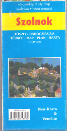 Szolnok várostérkép (1:12500) antikvár