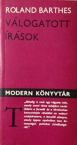 Roland Barthes: Válogatott írások antikvár