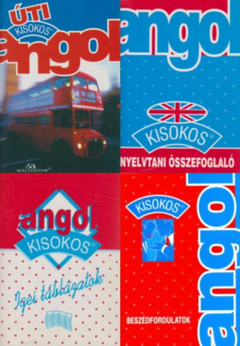 Szilfai Anna Dr., Baranyay Márta (Összeáll.), Balázs István: 4 db Angol kisokos: Angol úti kisokos + Angol beszédfordulatok + Angol igei táblázatok + Angol nyelvtani összefoglaló antikvár
