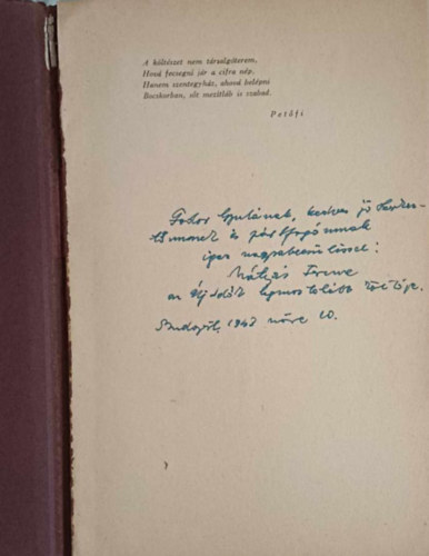 Mátyás Ferenc: Batyuzó halál - Versek (dedikált) - Dedikált antikvár