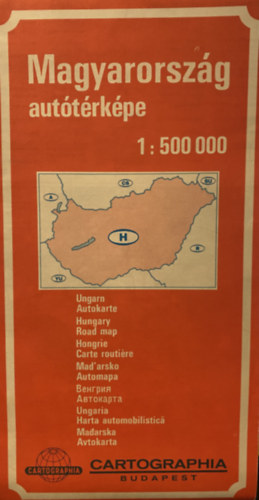 Magyarország autótérképe 1:500000 antikvár