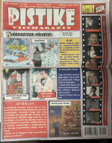Pistike 2007. december (XIII. évfolyam 12. szám) antikvár