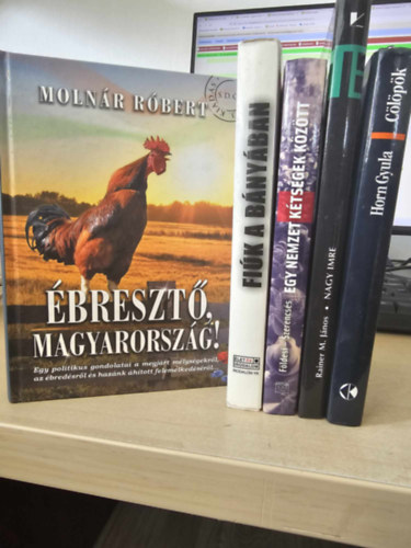 Horn Gyula, Rainer M. János, Földesi Margit - Szerencsés Károly, Molnár Róbert: 5db politikai kötet, KÖNYVMENTŐ AJÁNLAT: Cölöpök+ Nagy Imre+ Egy nemzet kétségek között+ Fiúk a bányában+ Ébresztő Magyarország antikvár