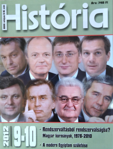 História XXXIV. évfolyam 9-10. szám 2012. antikvár