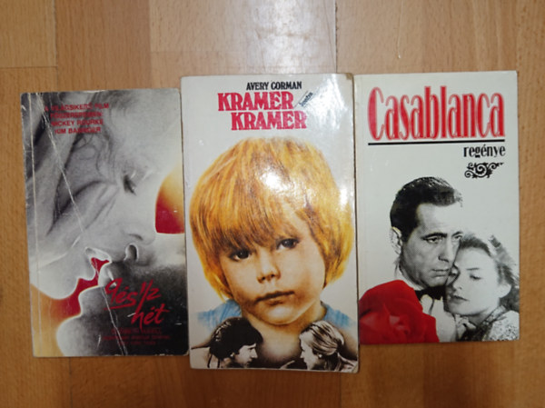 Elizabeth McNeill, Avery Corman: 3 klasszikus filmkönyv: Casablanca regénye, Kramer kontra Kramer, 9 és 1/2 hét antikvár