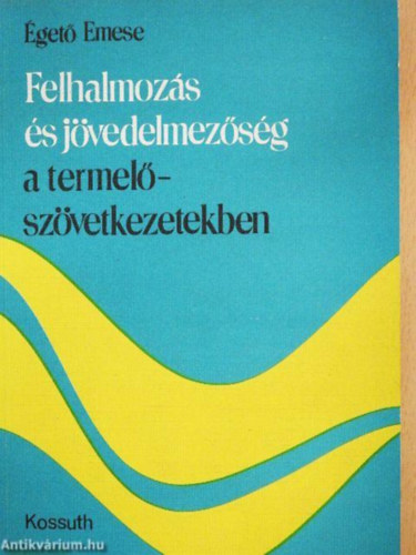 Égető Emese: Felhalmozás és jövedelmezőség a termelőszövetkezetekben antikvár