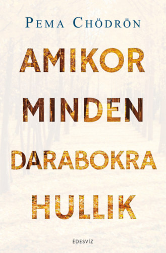 Pema Chödrön: Amikor minden darabokra hullik könyv
