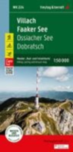 Villach - Faaker See, Wander-, Rad- und Freizeitkarte 1:50.000, freytag & berndt, WK 224 idegen