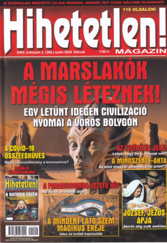 Hihetetlen magazin XXIV. évfolyam 2. (268.) szám 2024. február antikvár