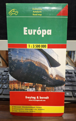 Európa autótérkép keményborítós - 1:3500000 - Autótérkép - Europa - Europe antikvár