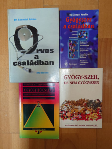 Stephanie Matthews Simonton, Dr. Szendei Ádám, Dr. Szendei Katalin: 4 könyv a család orvoslásról: A gyógyító család, Orvos a családban, Gógy-szer, de nem gyógyszer, Gyógyszer a családban antikvár
