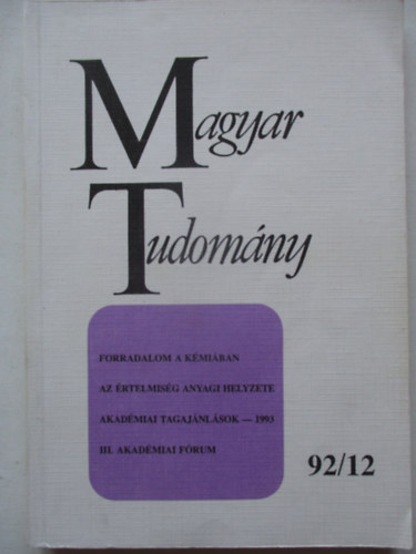 Magyar tudomány 1992/12 antikvár