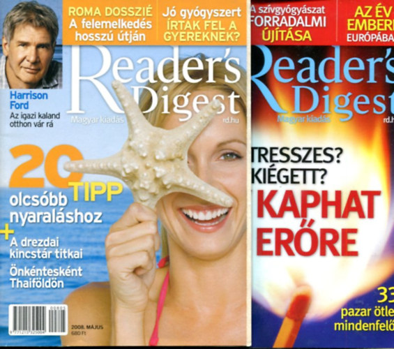 Zsámboki Péter (főszerk.) - Lukács Tamás (szerk.): 7 db Reader's Digest miagazin: 20003/10,11,12, - 2008/2,5,11,12 antikvár
