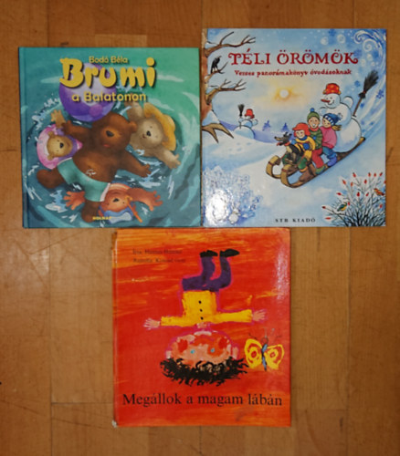 Hannes Hüttner, Bodó Béla: 3 kedves gyerekkönyv kicsiknek: Megállok a magam lábán, Brumi a Balatonon, Téli örömök antikvár
