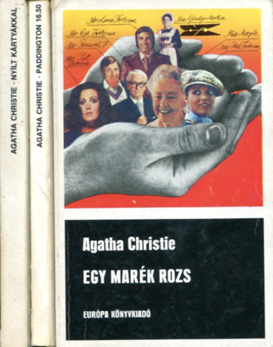 Agatha Christie: 3 db Agatha Christie kötet: Egy marék rozs - Nyilt kártyákkal - Paddington 16.50 antikvár