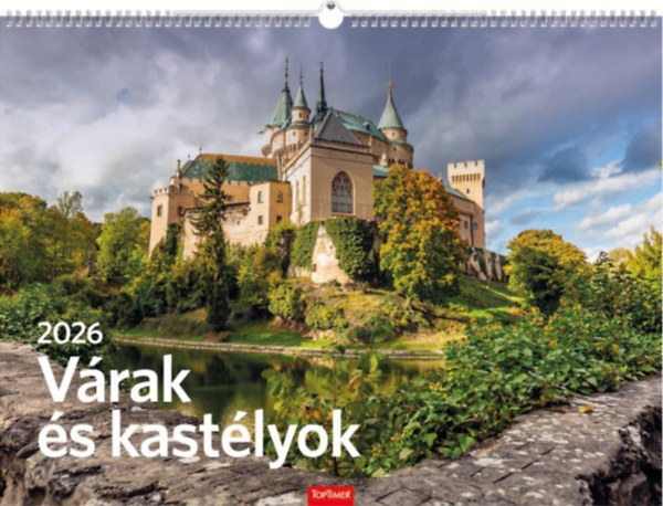 Várak és kastélyok falinaptár 42x31 cm - 2026 naptár