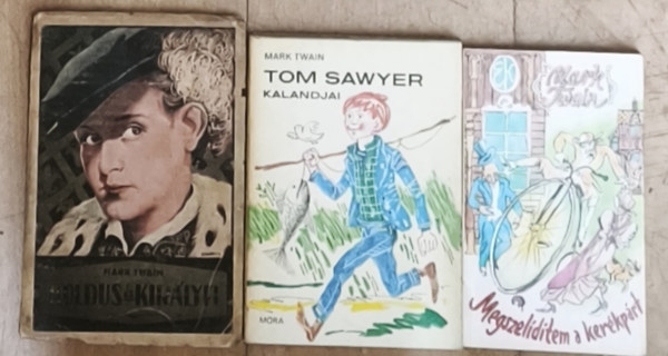 Mark Twain: 3db Mark Twain regény - Megszelídtem a kerékpárt, Tom Sawyer kalandjai, Kolfus és királyfi antikvár