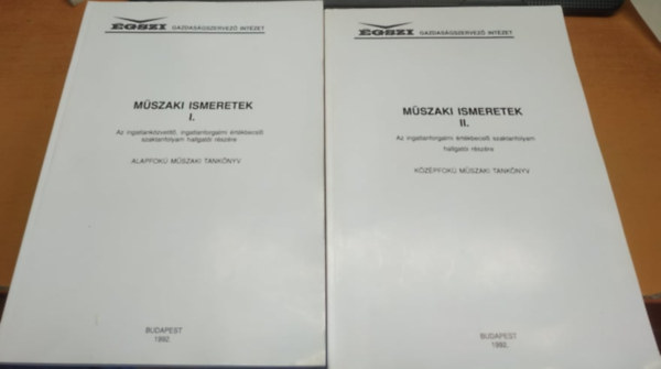 Krizsán Kálmán, Tóth Ferenc: Műszaki ismeretek I.-II.: alapfokú műszaki tankönyv + Középfokú műszaki tankönyv antikvár